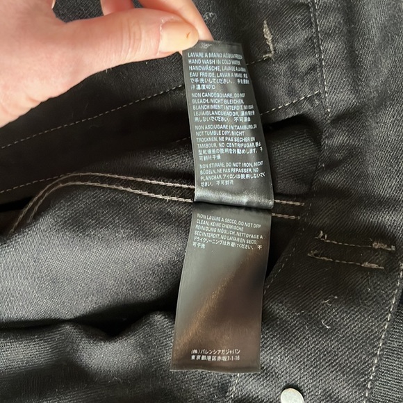 NWOT Balenciaga Hooded Denim Jacket in Black - Picture 9 of 12